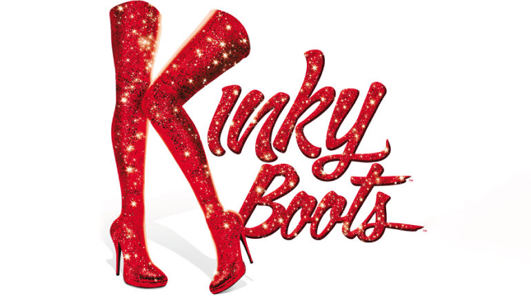 Red glittery boots - Text Kinky Boots