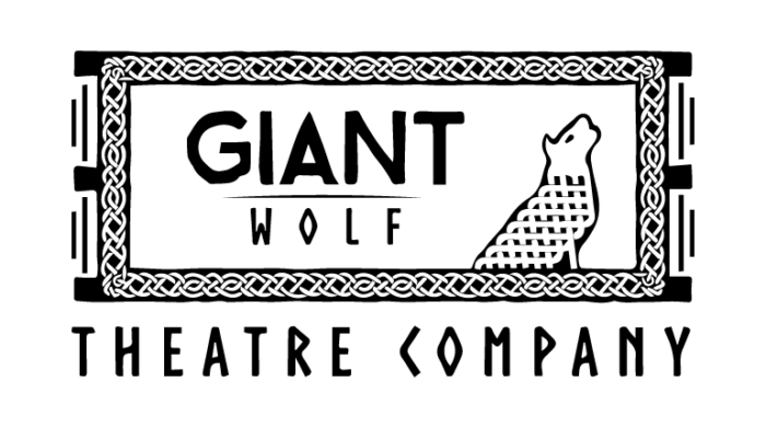 Black and White Giant Wolf Theatre Company Logo