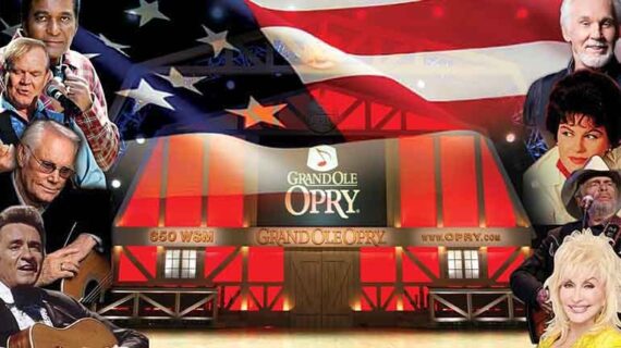 American Flag with Country and Western Stars Dolly Parton and more